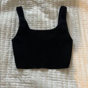 Aritiza Babaton Black Textured Top